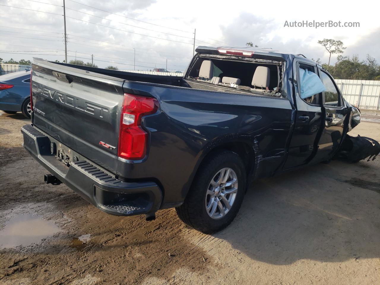 2019 Chevrolet Silverado C1500 Rst Blue vin: 1GCRWDEK4KZ346901