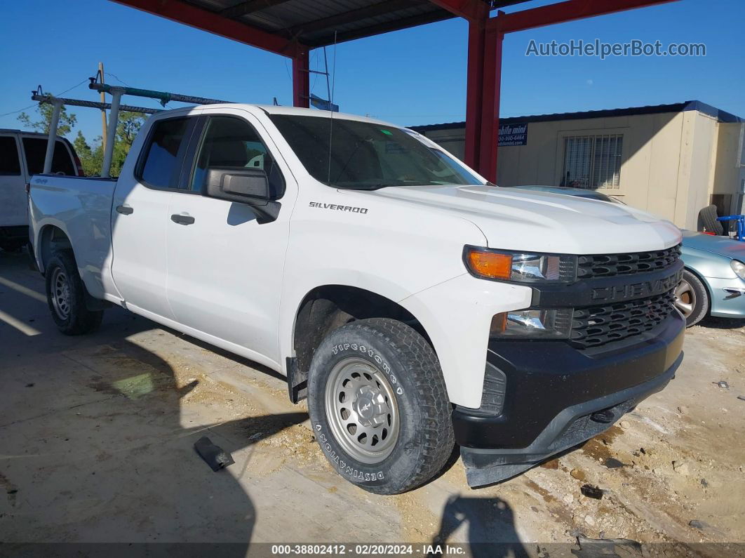 2019 Chevrolet Silverado 1500 Work Truck White vin: 1GCRYAEH5KZ283997