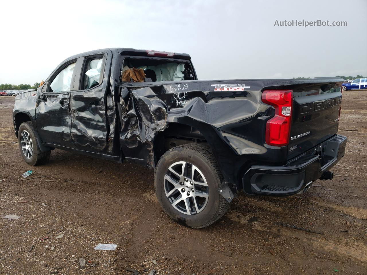 2019 Chevrolet Silverado K1500 Trail Boss Custom Черный vin: 1GCRYCEF0KZ347535