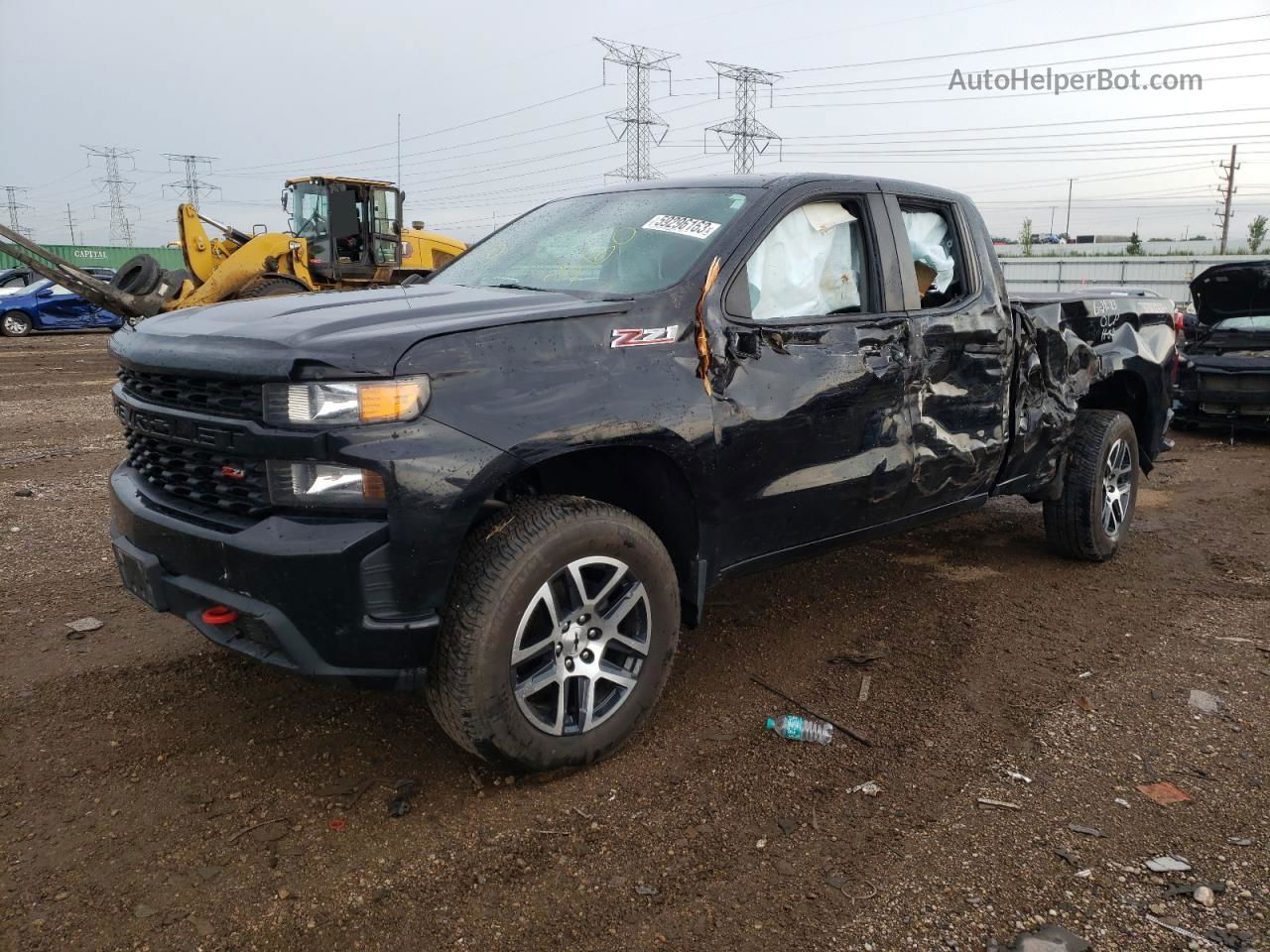 2019 Chevrolet Silverado K1500 Trail Boss Custom Black vin: 1GCRYCEF0KZ347535