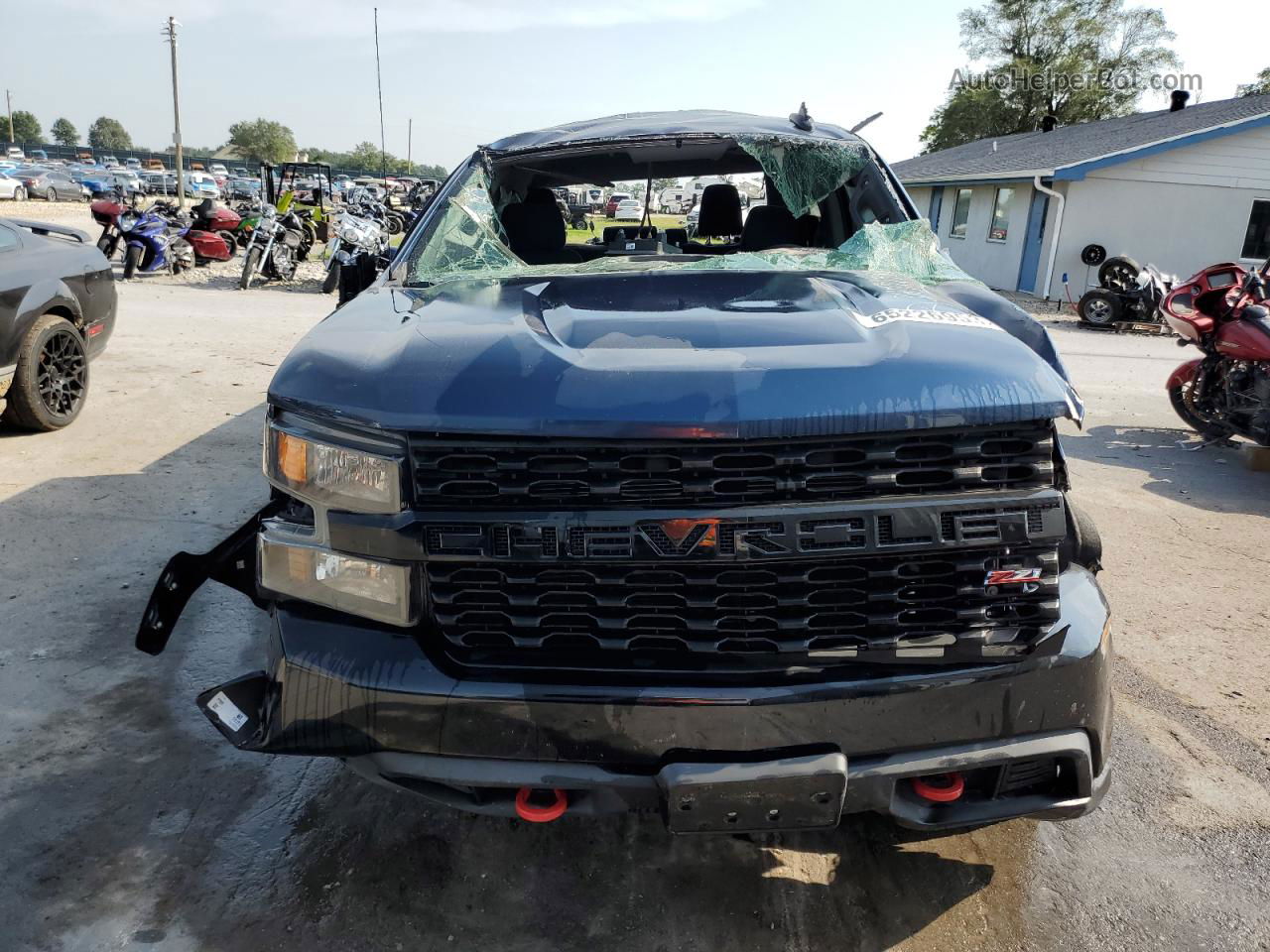 2019 Chevrolet Silverado K1500 Trail Boss Custom Blue vin: 1GCRYCEF4KZ420616