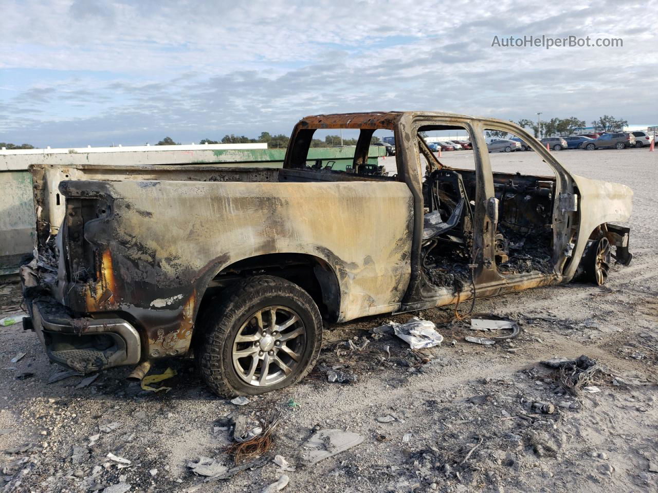 2019 Chevrolet Silverado K1500 Lt Пожар vin: 1GCRYDED1KZ408458