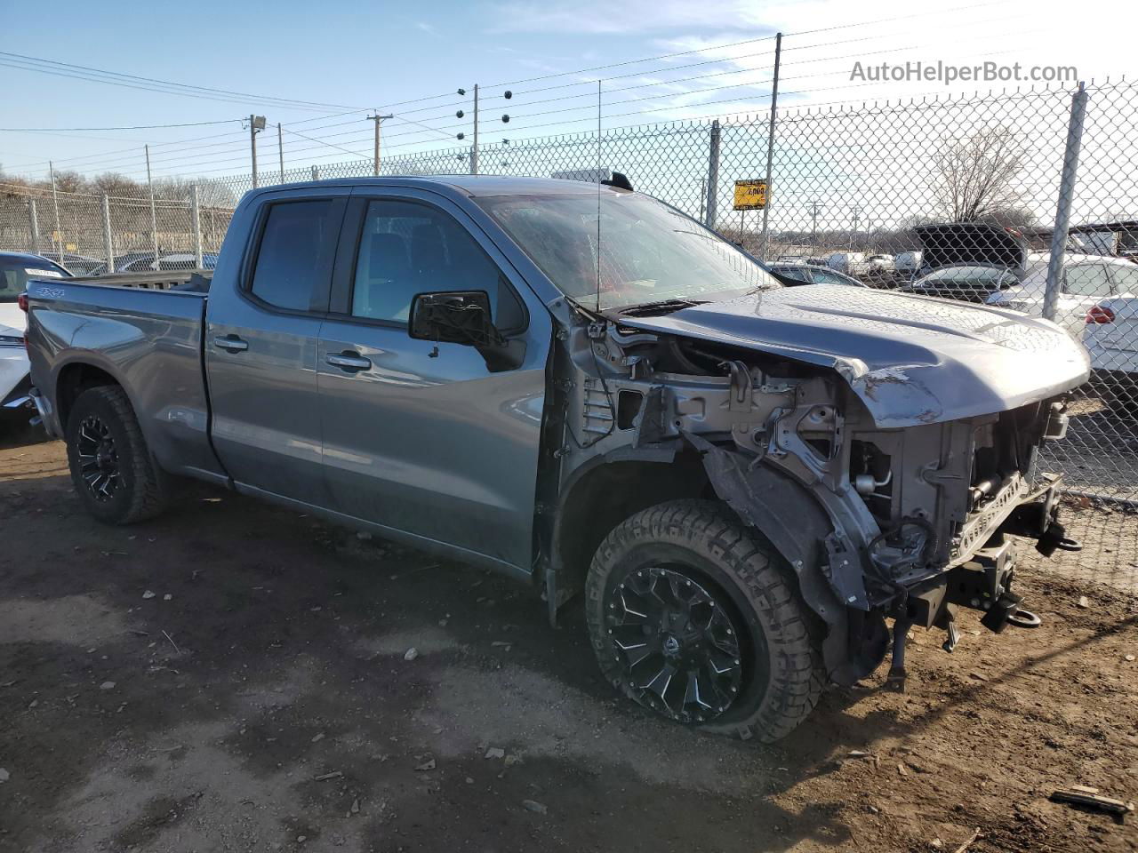 2019 Chevrolet Silverado K1500 Lt Gray vin: 1GCRYDED6KZ283098