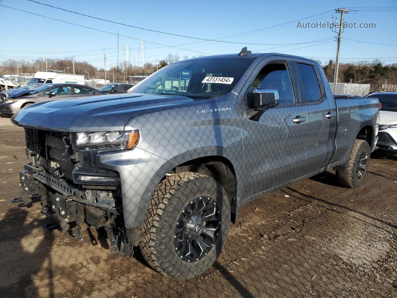 2019 Chevrolet Silverado K1500 Lt Gray vin: 1GCRYDED6KZ283098