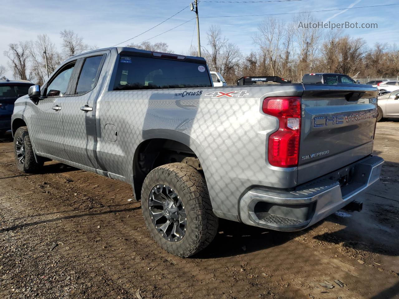 2019 Chevrolet Silverado K1500 Lt Gray vin: 1GCRYDED6KZ283098