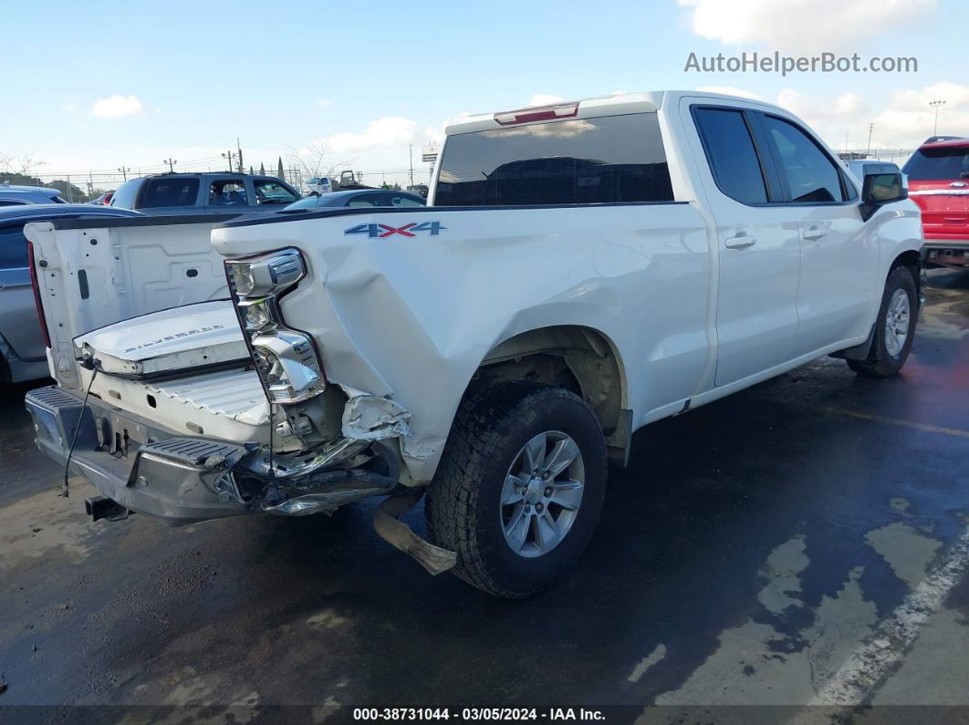 2019 Chevrolet Silverado 1500 Lt White vin: 1GCRYDED8KZ350347