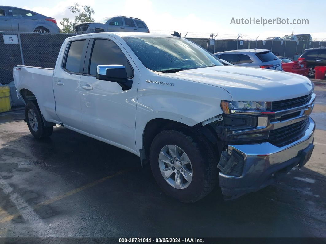 2019 Chevrolet Silverado 1500 Lt White vin: 1GCRYDED8KZ350347