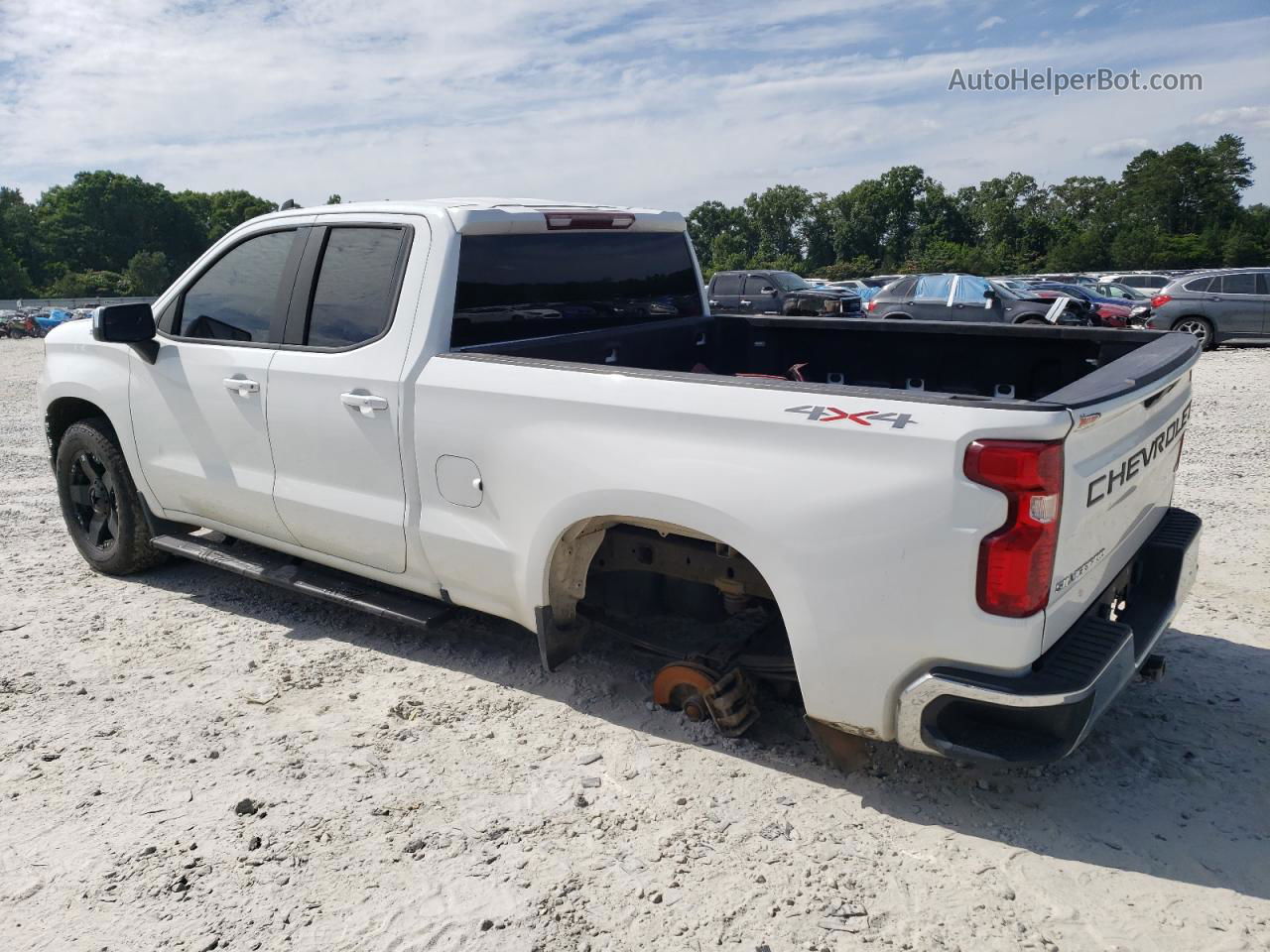 2019 Chevrolet Silverado K1500 Lt White vin: 1GCRYDEK6KZ262671