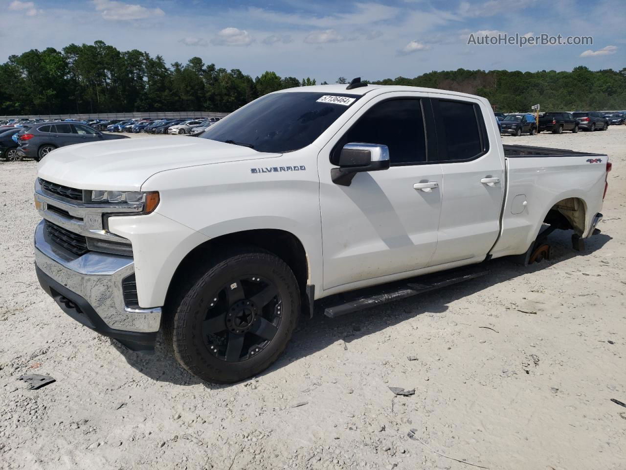 2019 Chevrolet Silverado K1500 Lt White vin: 1GCRYDEK6KZ262671