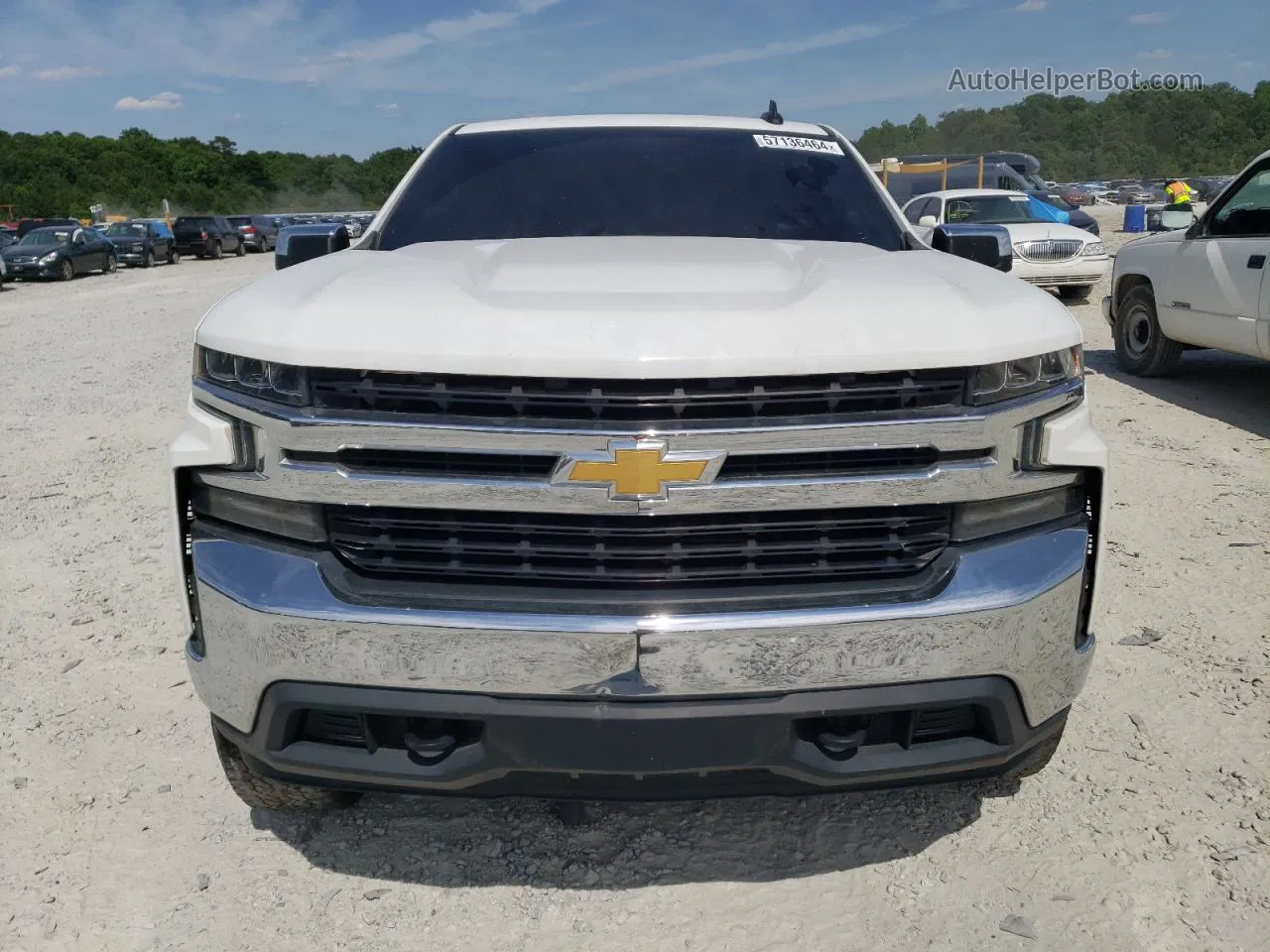 2019 Chevrolet Silverado K1500 Lt Белый vin: 1GCRYDEK6KZ262671