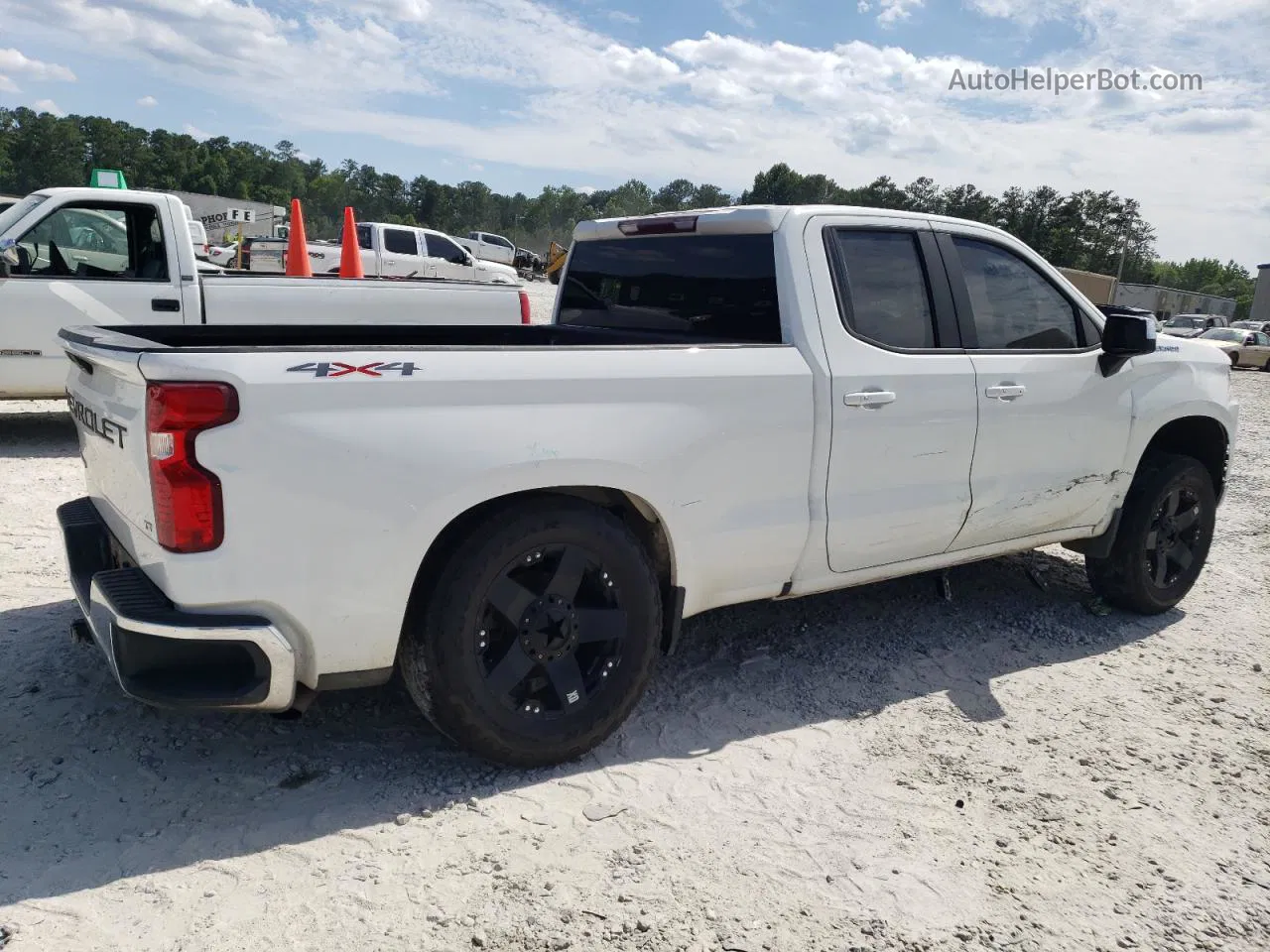 2019 Chevrolet Silverado K1500 Lt White vin: 1GCRYDEK6KZ262671