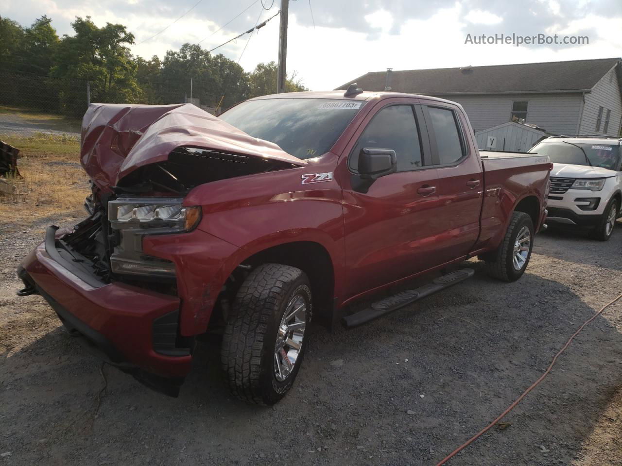 2019 Chevrolet Silverado K1500 Rst Maroon vin: 1GCRYEED9KZ285238