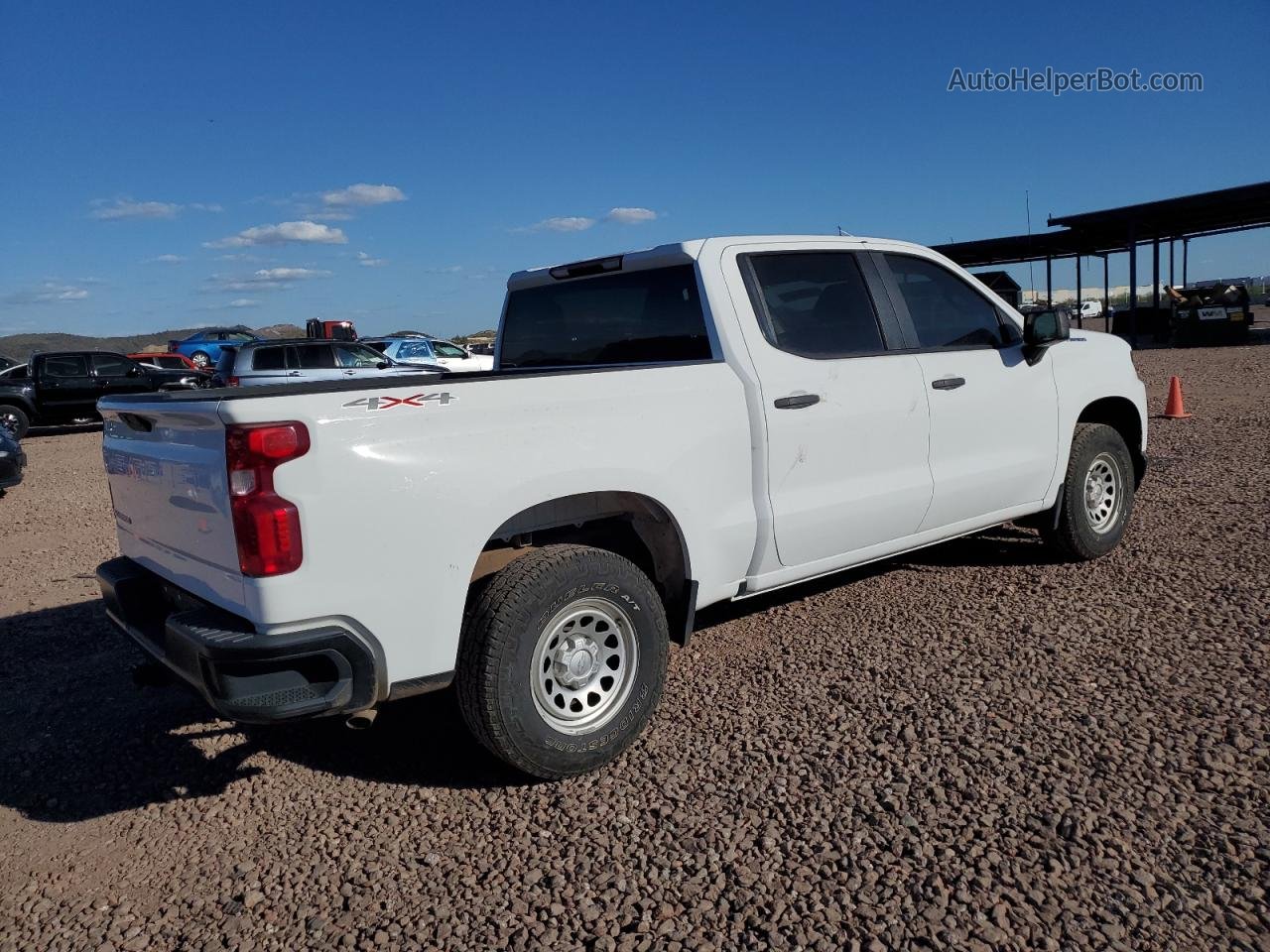 2019 Chevrolet Silverado K1500 White vin: 1GCUYAEF6KZ234171