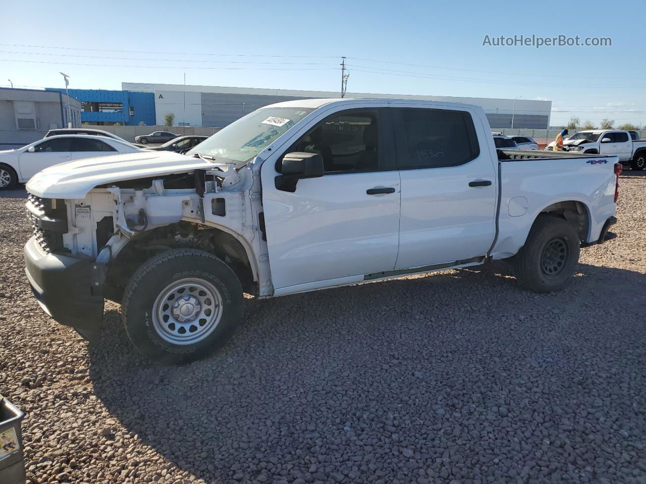 2019 Chevrolet Silverado K1500 White vin: 1GCUYAEF6KZ234171