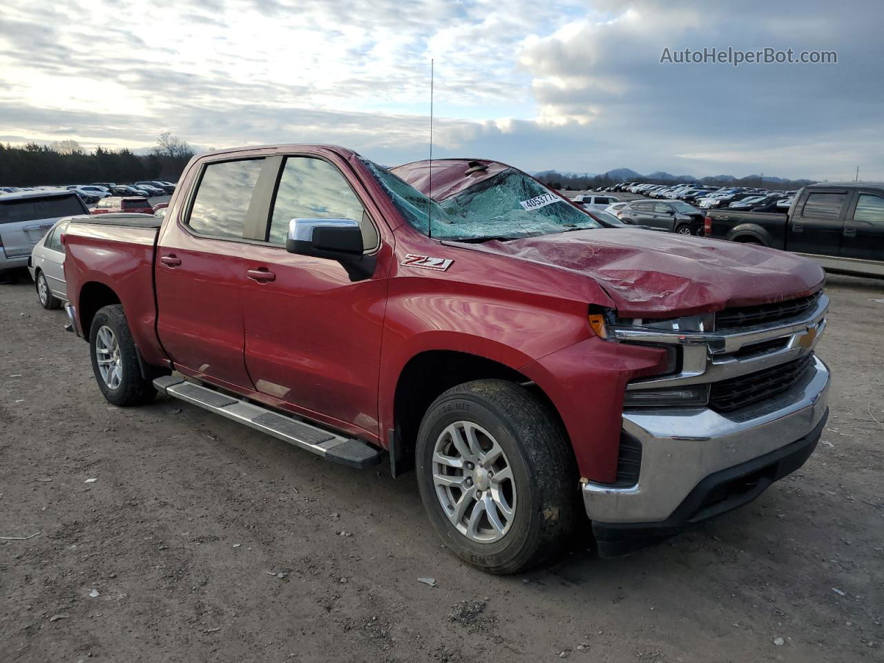 2019 Chevrolet Silverado K1500 Lt Burgundy vin: 1GCUYDED5KZ157020