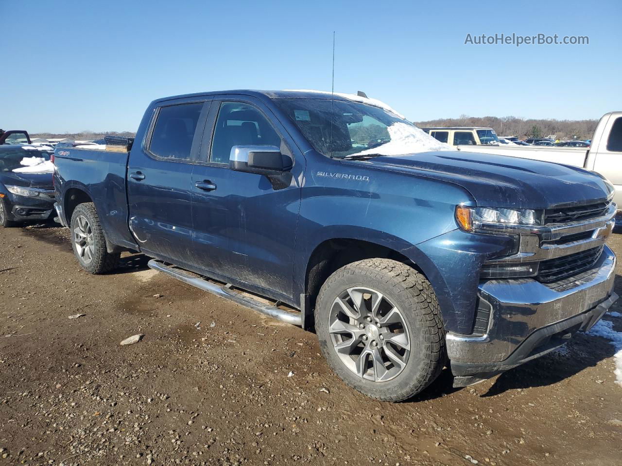 2019 Chevrolet Silverado K1500 Lt Blue vin: 1GCUYDED9KZ287124