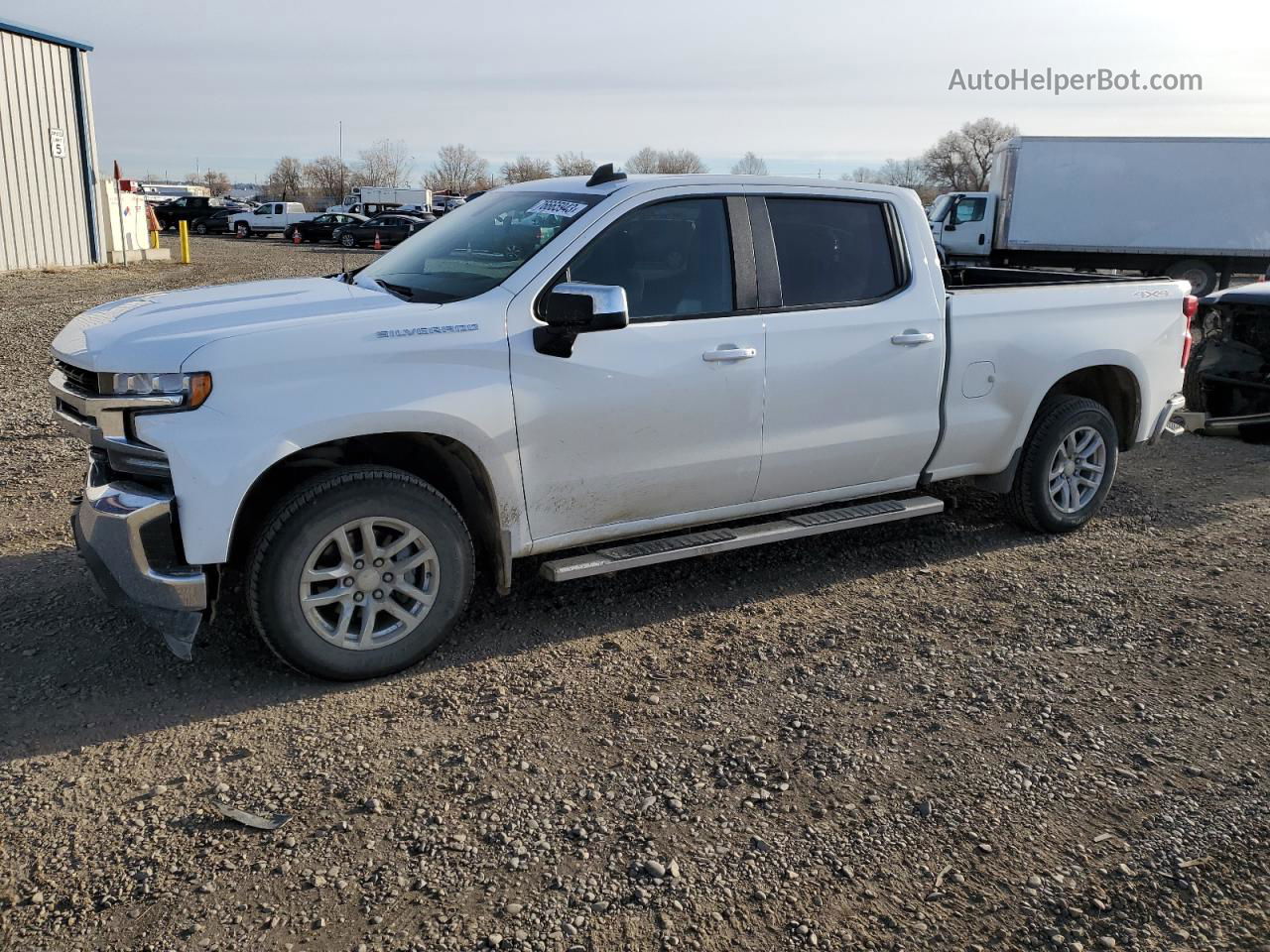 2019 Chevrolet Silverado K1500 Lt White vin: 1GCUYDED9KZ310708