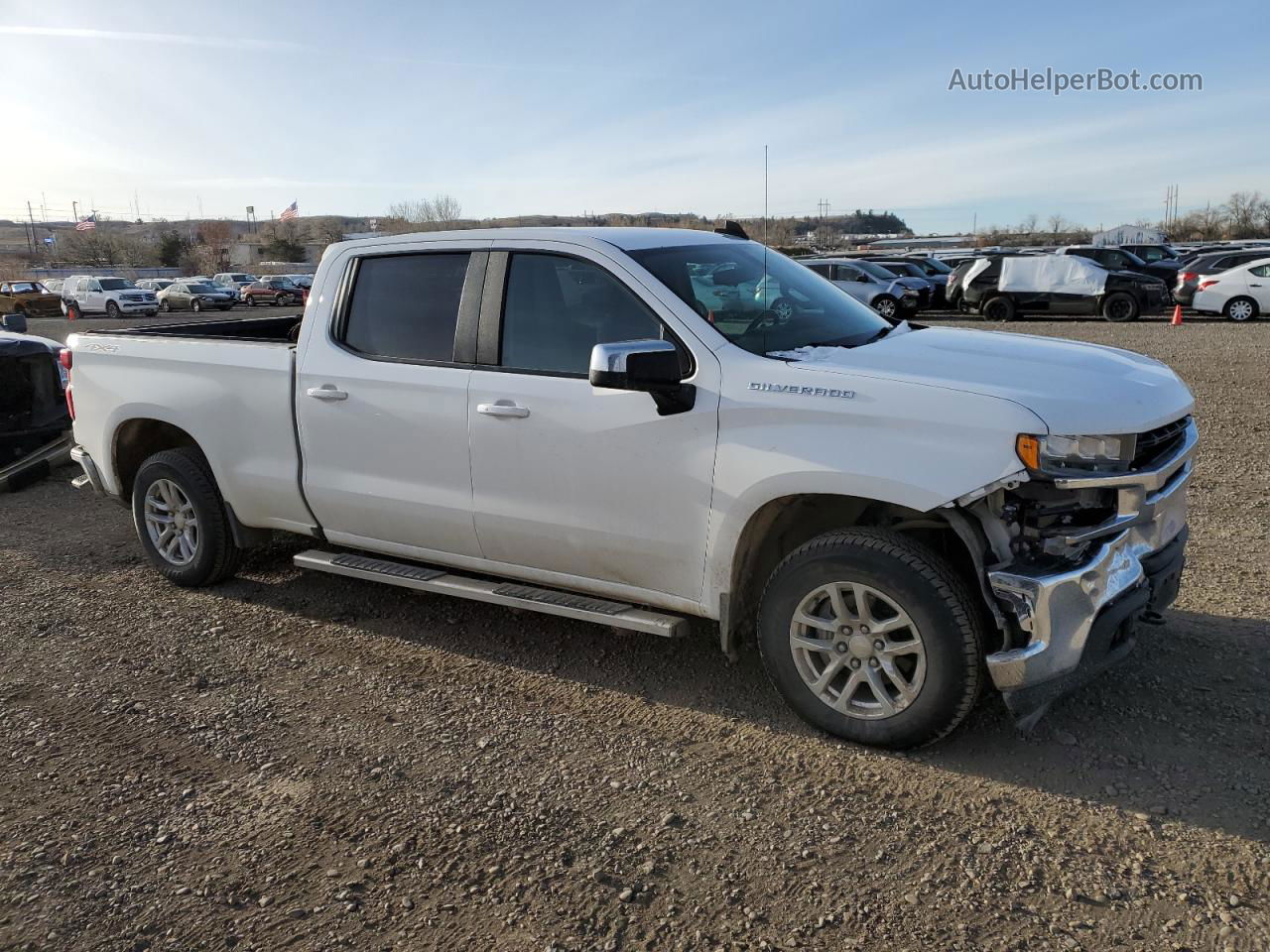 2019 Chevrolet Silverado K1500 Lt White vin: 1GCUYDED9KZ310708