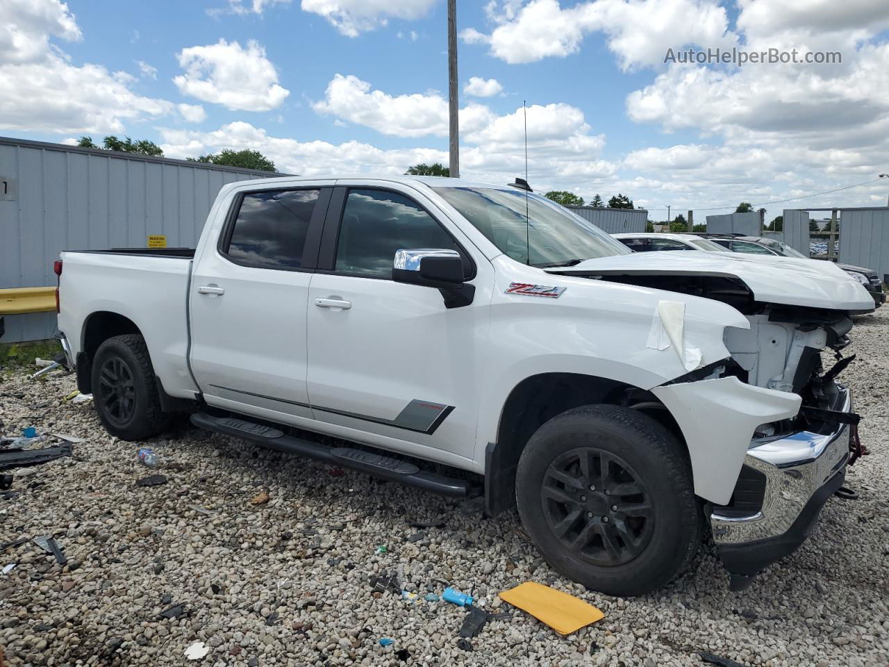 2019 Chevrolet Silverado K1500 Lt White vin: 1GCUYDEDXKZ110467