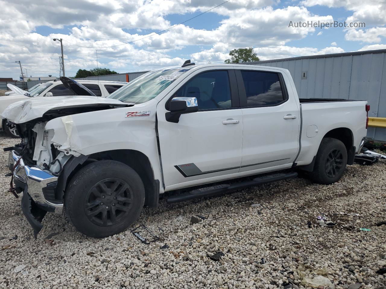 2019 Chevrolet Silverado K1500 Lt White vin: 1GCUYDEDXKZ110467