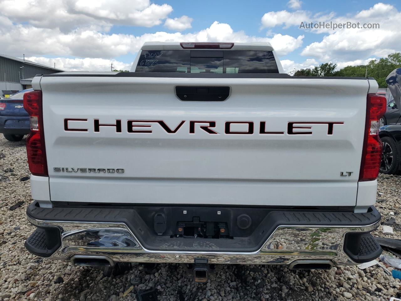 2019 Chevrolet Silverado K1500 Lt White vin: 1GCUYDEDXKZ110467