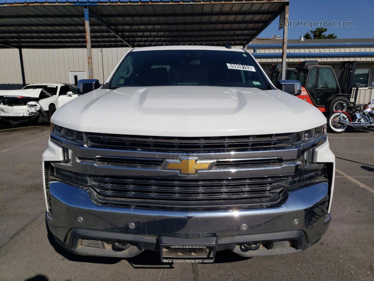 2019 Chevrolet Silverado K1500 Lt White vin: 1GCUYDEDXKZ133926