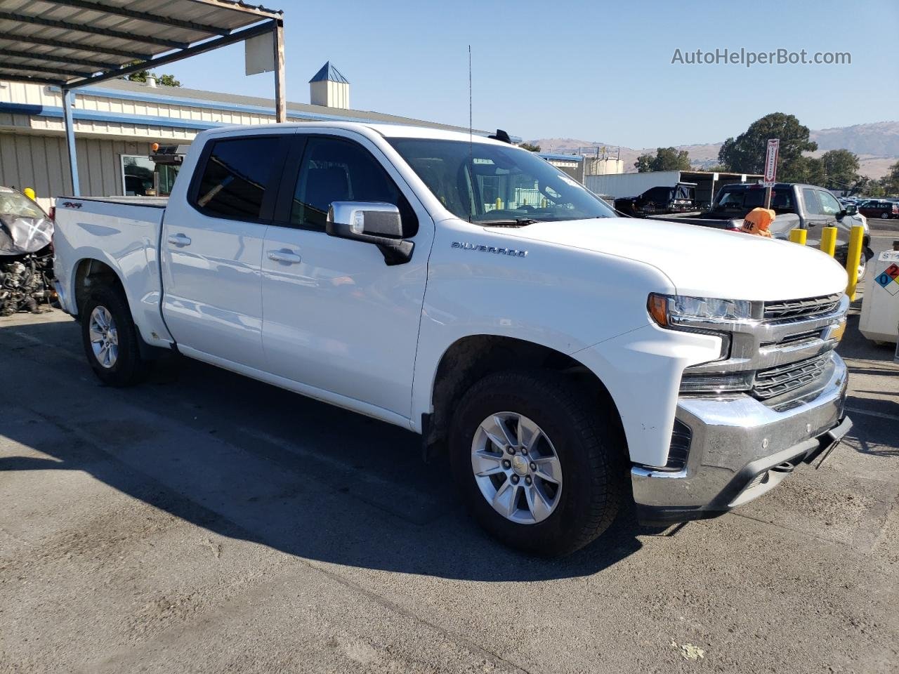 2019 Chevrolet Silverado K1500 Lt White vin: 1GCUYDEDXKZ133926