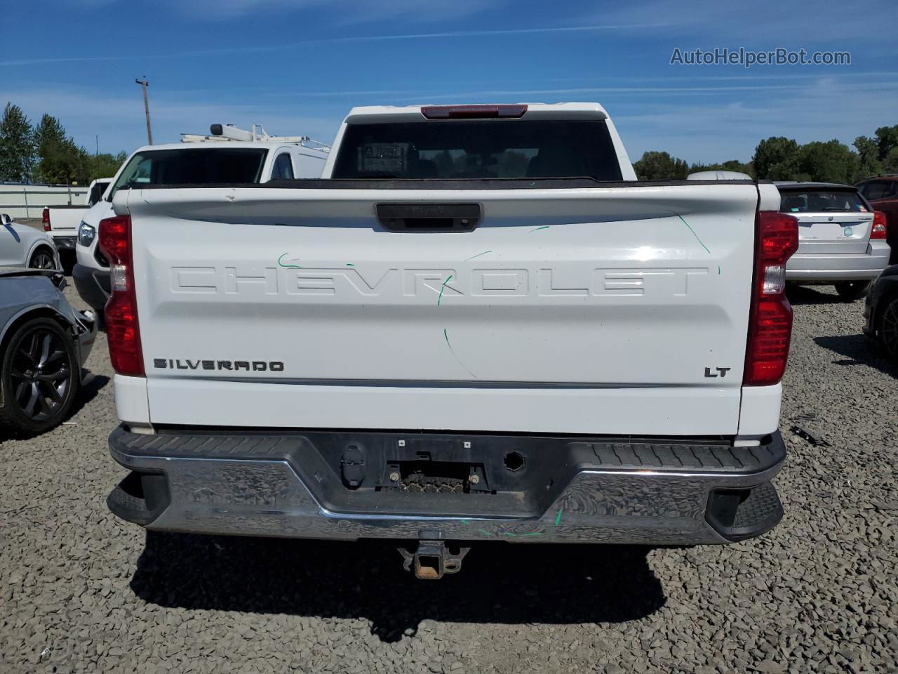 2019 Chevrolet Silverado K1500 Lt White vin: 1GCUYDEDXKZ337903