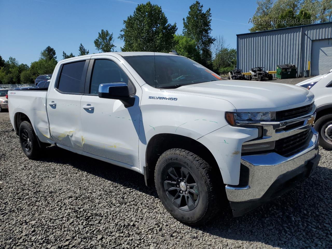 2019 Chevrolet Silverado K1500 Lt White vin: 1GCUYDEDXKZ337903