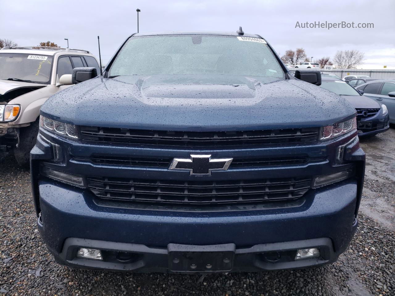 2019 Chevrolet Silverado K1500 Rst Blue vin: 1GCUYEED3KZ181984