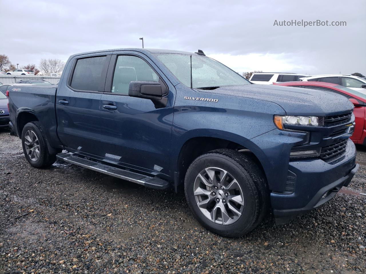 2019 Chevrolet Silverado K1500 Rst Blue vin: 1GCUYEED3KZ181984