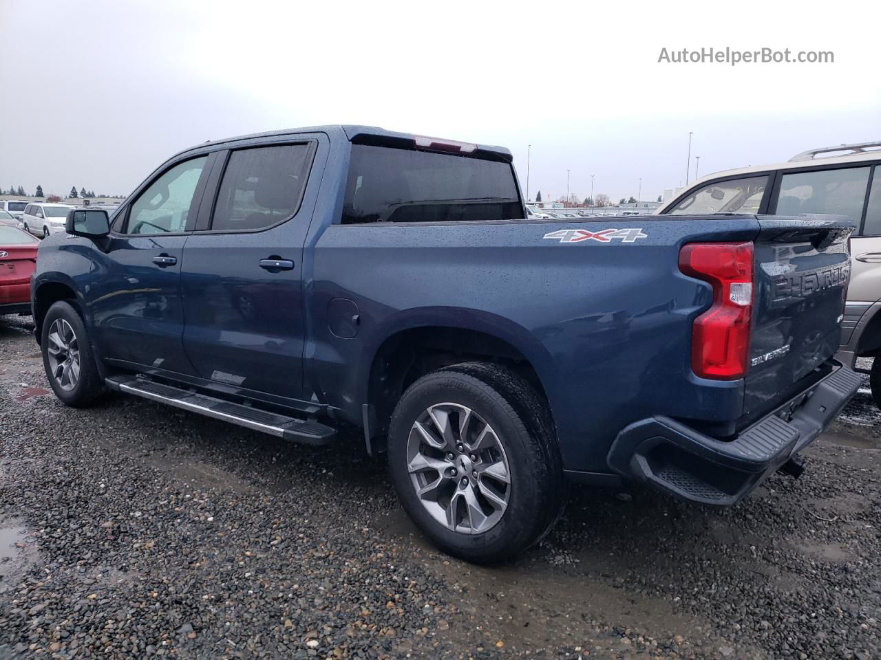 2019 Chevrolet Silverado K1500 Rst Blue vin: 1GCUYEED3KZ181984