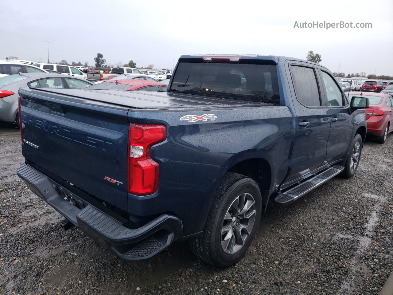 2019 Chevrolet Silverado K1500 Rst Blue vin: 1GCUYEED3KZ181984