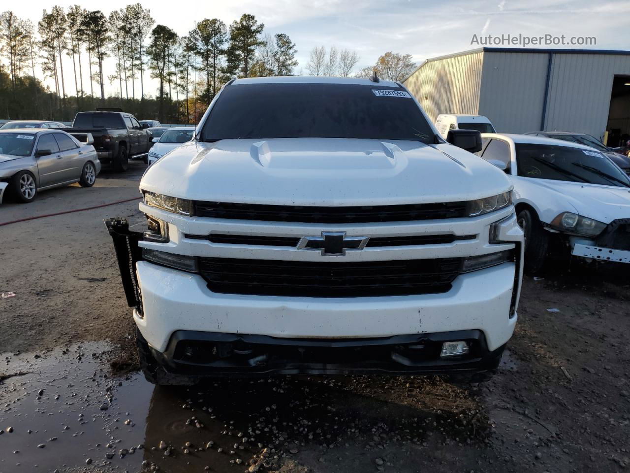 2019 Chevrolet Silverado K1500 Rst White vin: 1GCUYEED5KZ164104