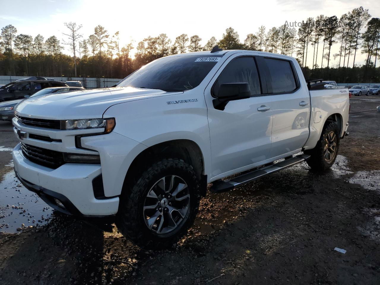 2019 Chevrolet Silverado K1500 Rst White vin: 1GCUYEED5KZ164104