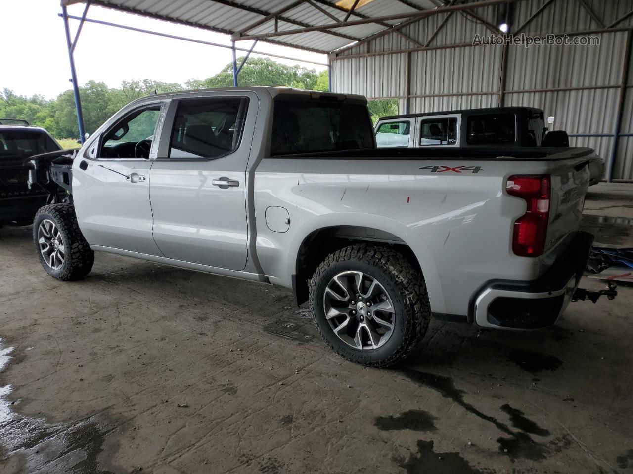 2019 Chevrolet Silverado K1500 Rst Серебряный vin: 1GCUYEED8KZ115771