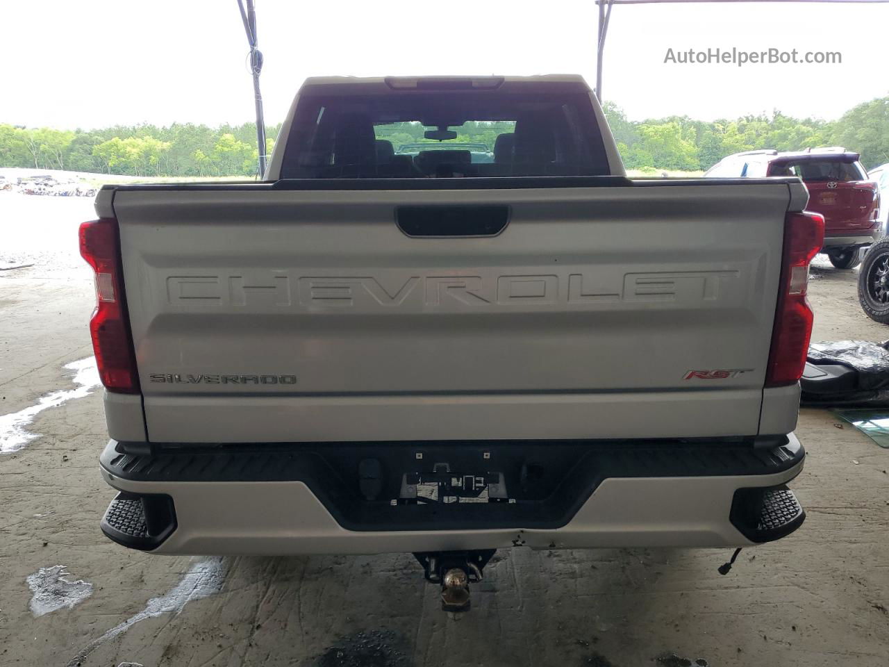 2019 Chevrolet Silverado K1500 Rst Silver vin: 1GCUYEED8KZ115771