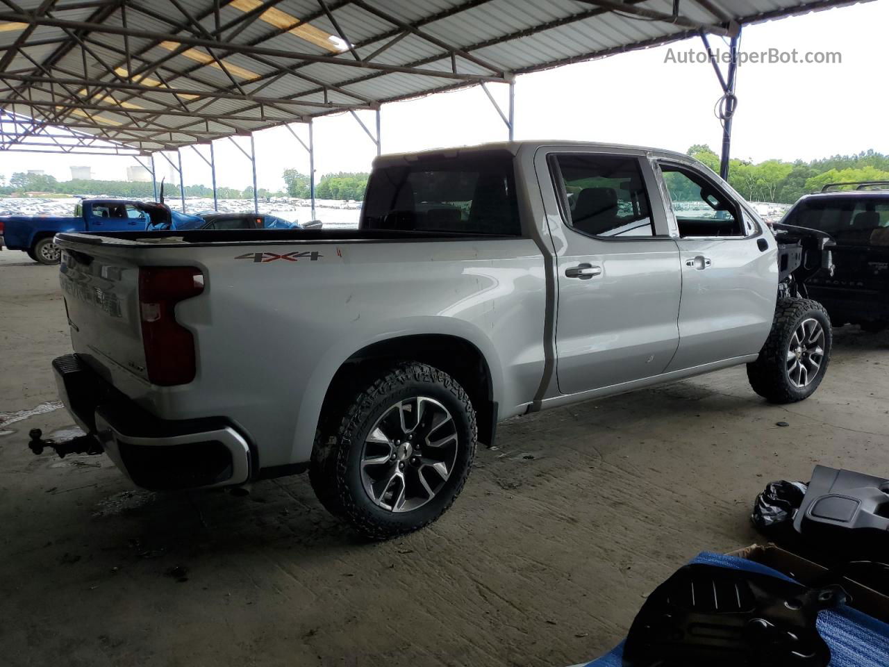 2019 Chevrolet Silverado K1500 Rst Серебряный vin: 1GCUYEED8KZ115771