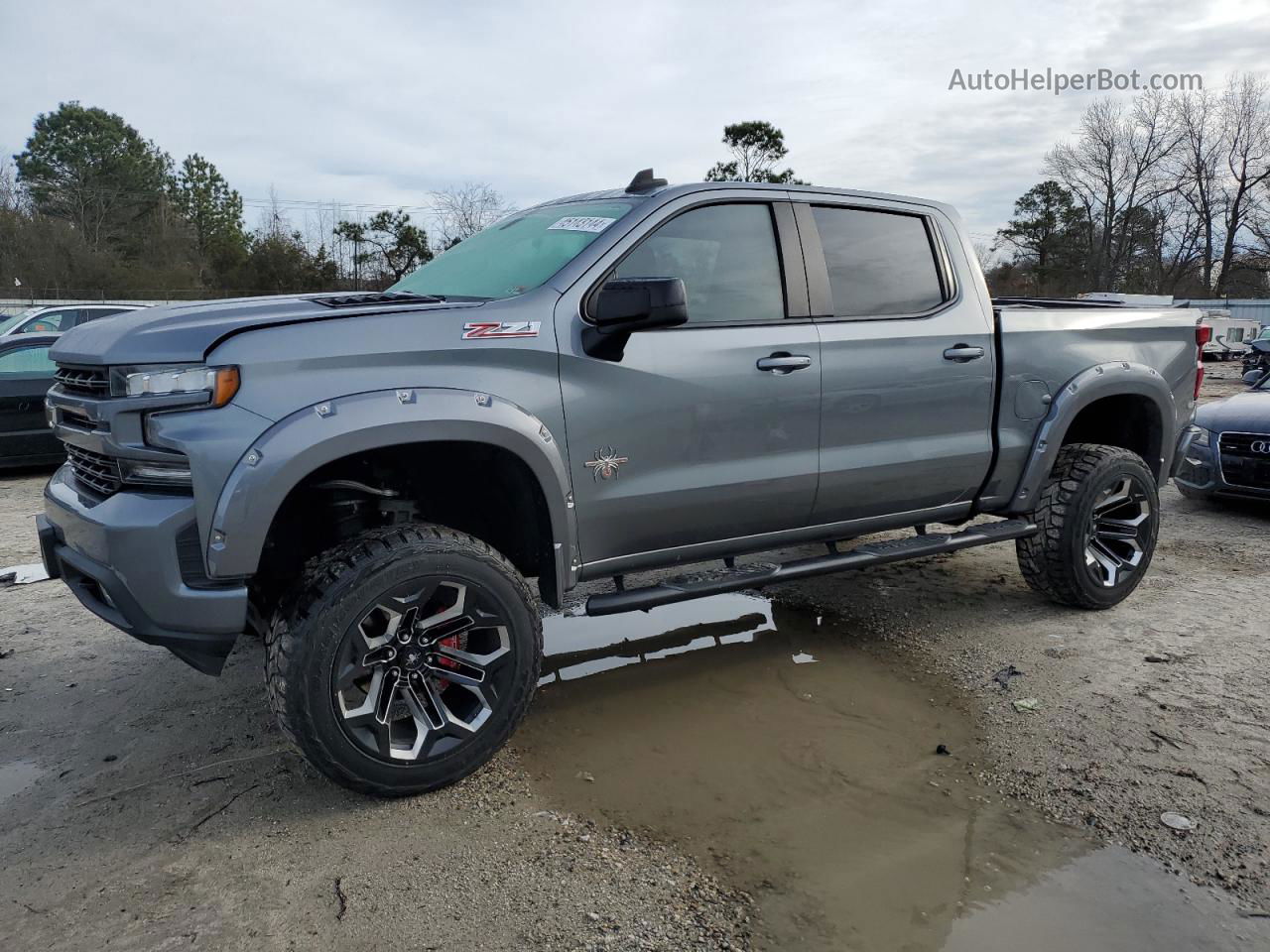 2019 Chevrolet Silverado K1500 Rst Gray vin: 1GCUYEED9KZ283113