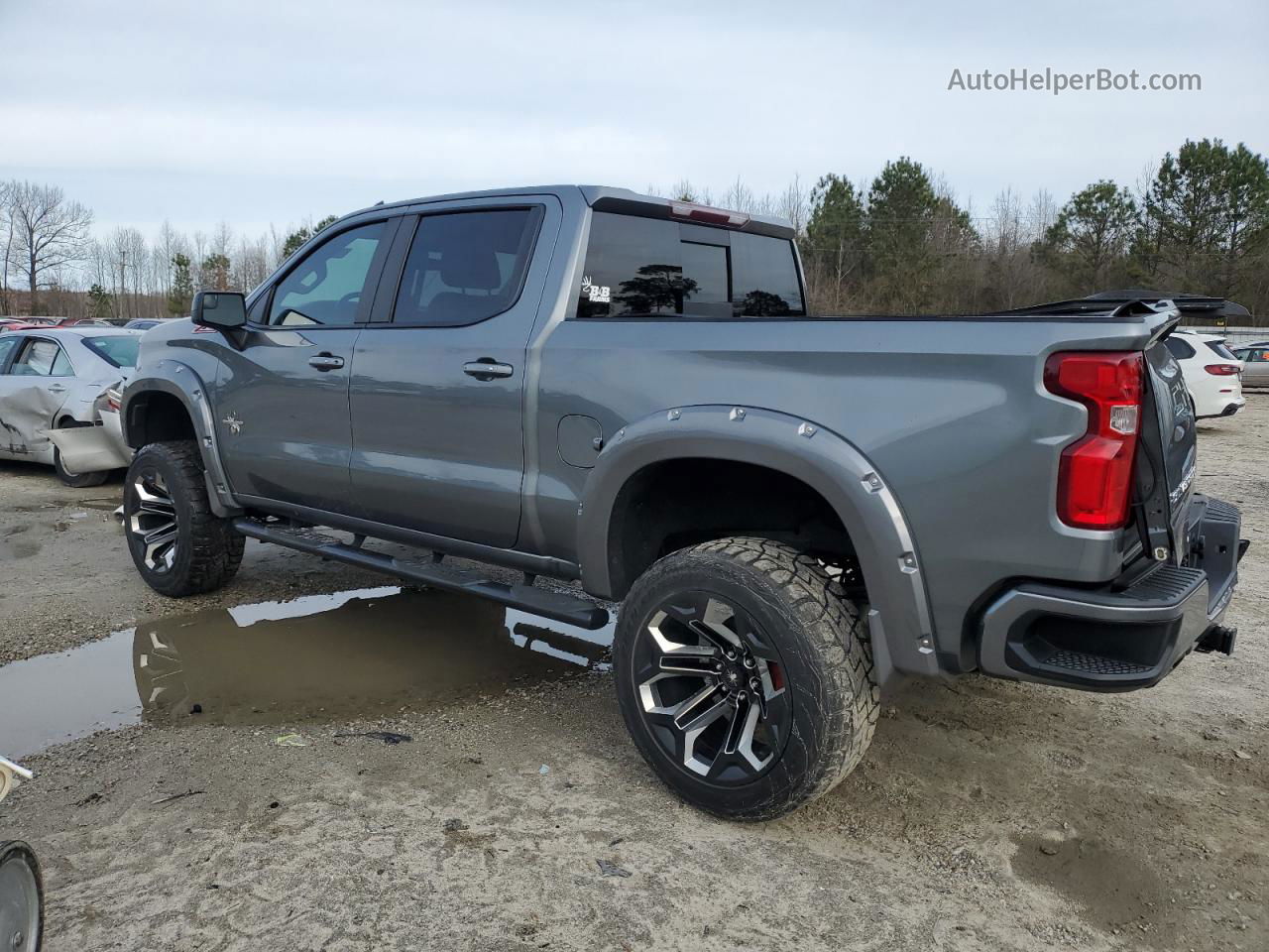 2019 Chevrolet Silverado K1500 Rst Gray vin: 1GCUYEED9KZ283113