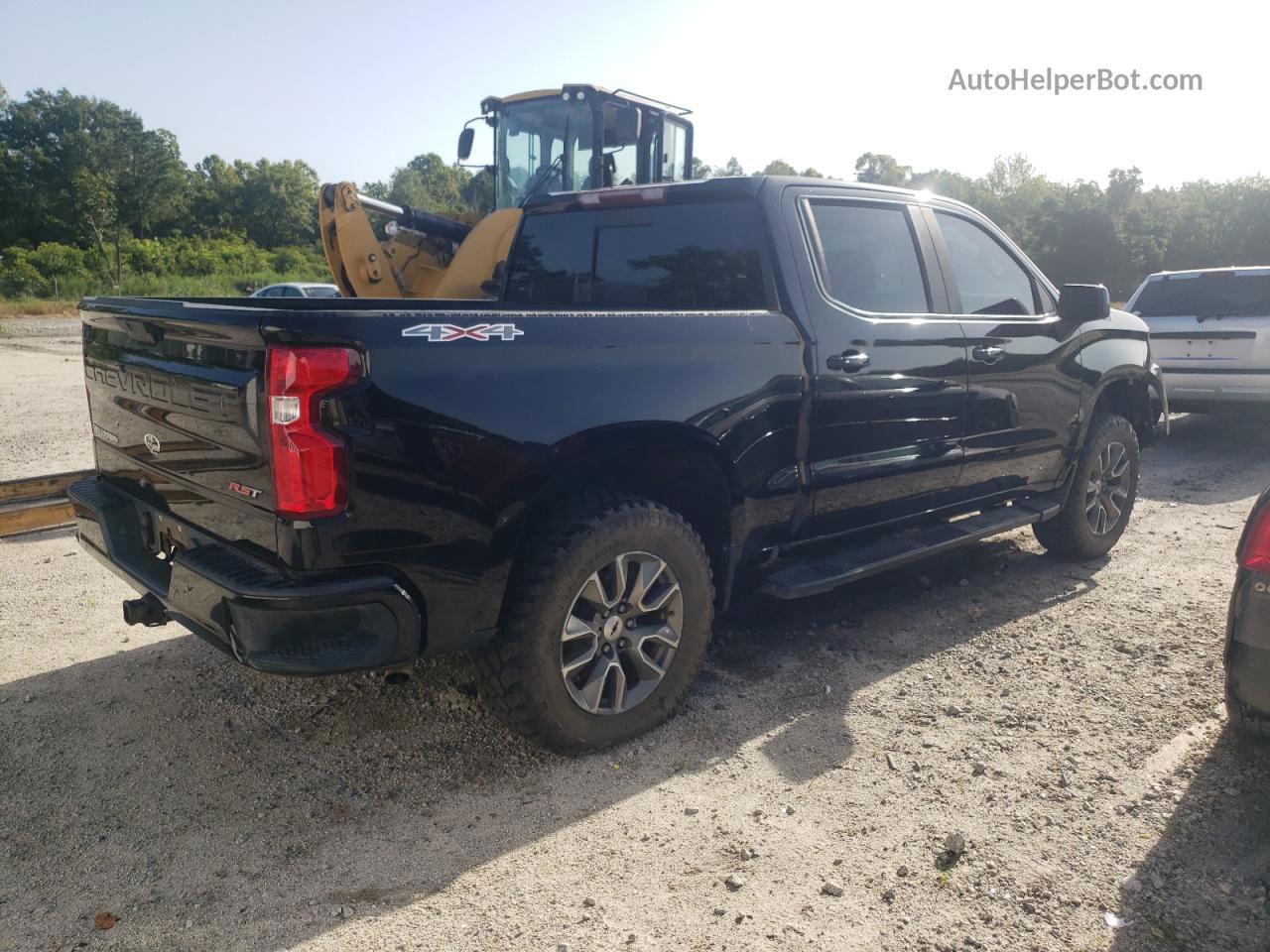 2019 Chevrolet Silverado K1500 Rst Black vin: 1GCUYEEDXKZ288675