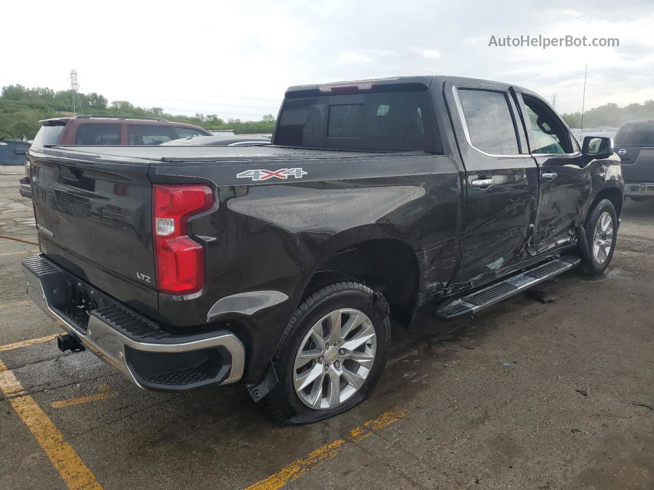 2019 Chevrolet Silverado K1500 Ltz Brown vin: 1GCUYGED7KZ382105