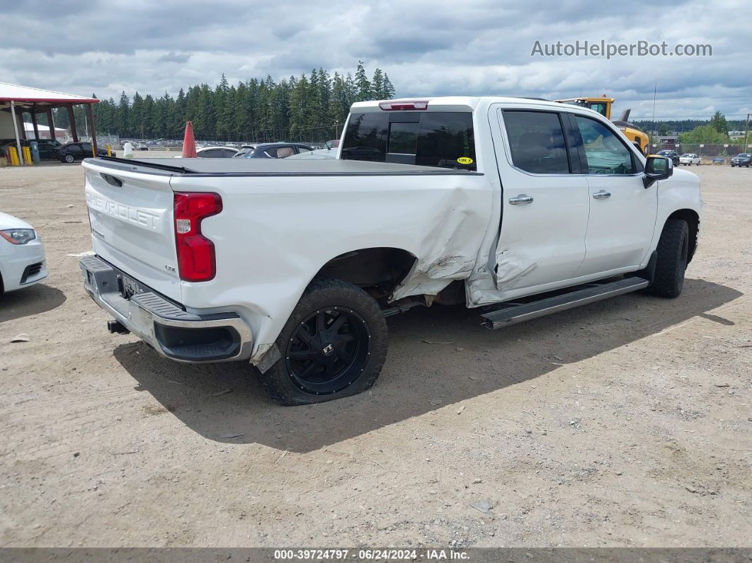 2019 Chevrolet Silverado 1500 Ltz White vin: 1GCUYGEL0KZ383314