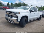 2019 Chevrolet Silverado 1500 Ltz White vin: 1GCUYGEL0KZ383314