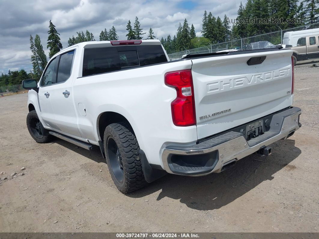 2019 Chevrolet Silverado 1500 Ltz White vin: 1GCUYGEL0KZ383314