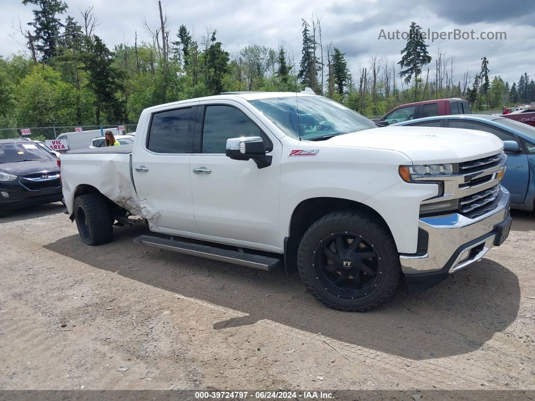 2019 Chevrolet Silverado 1500 Ltz White vin: 1GCUYGEL0KZ383314