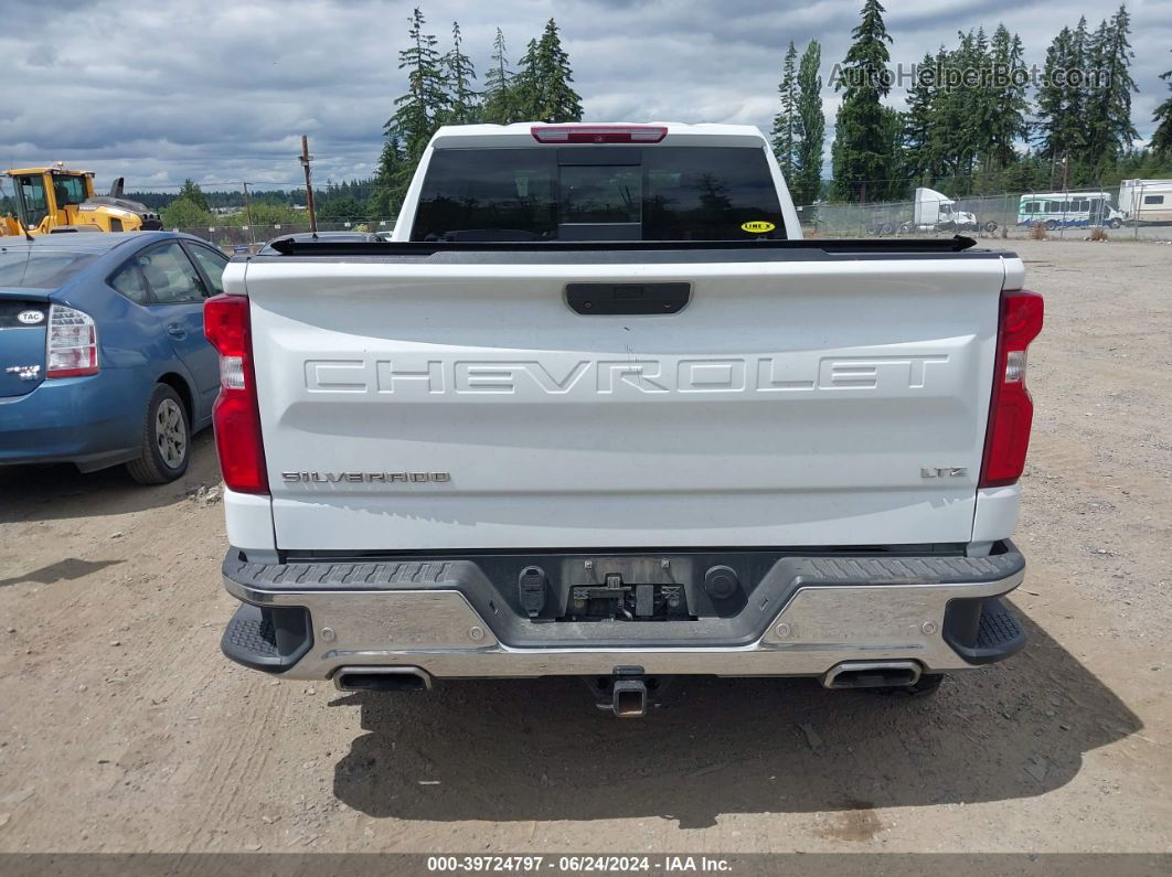 2019 Chevrolet Silverado 1500 Ltz White vin: 1GCUYGEL0KZ383314