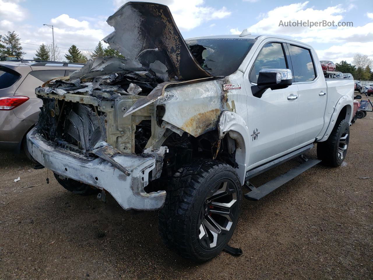 2019 Chevrolet Silverado K1500 Ltz Белый vin: 1GCUYGEL4KZ203364