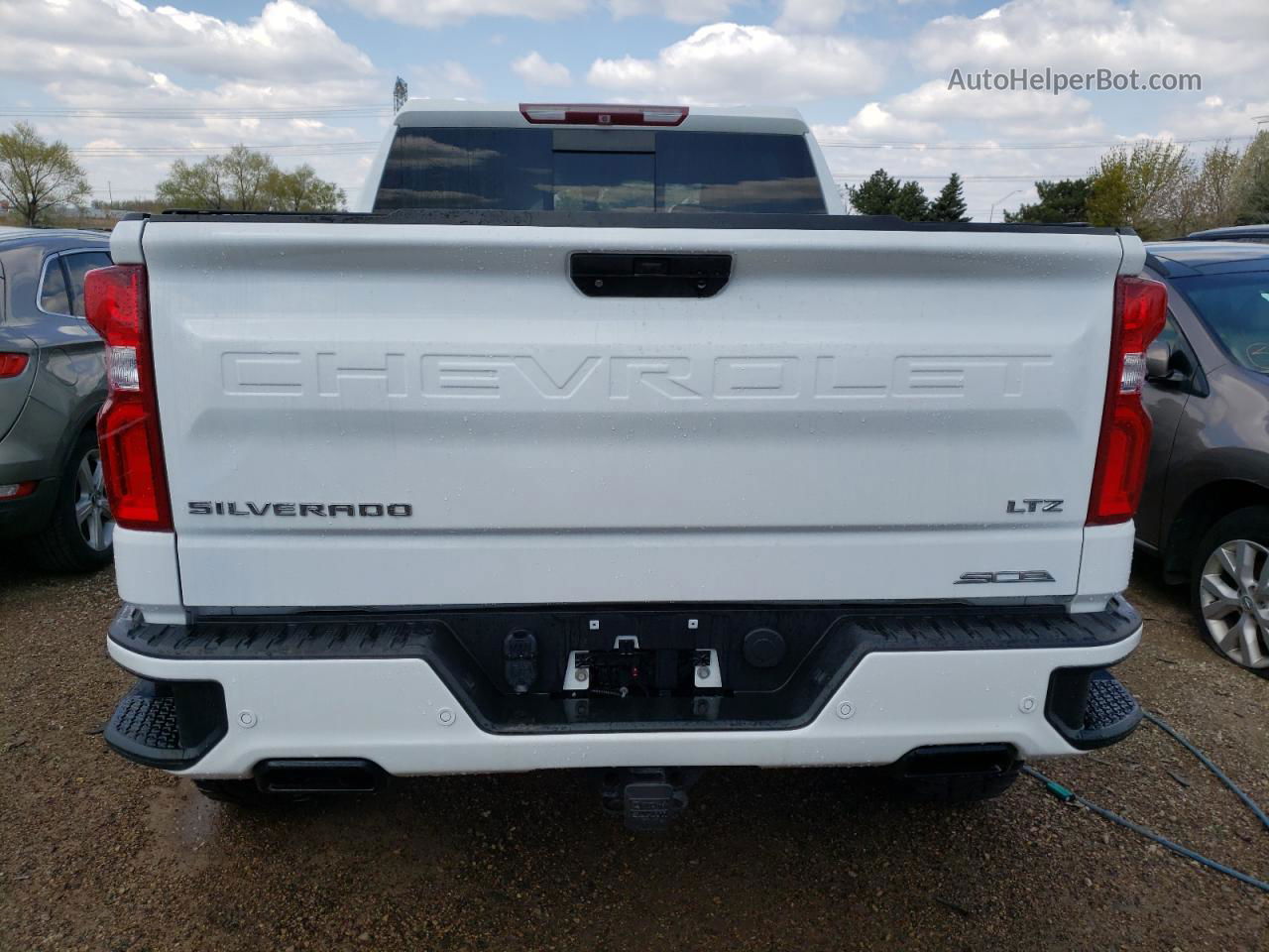 2019 Chevrolet Silverado K1500 Ltz White vin: 1GCUYGEL4KZ203364