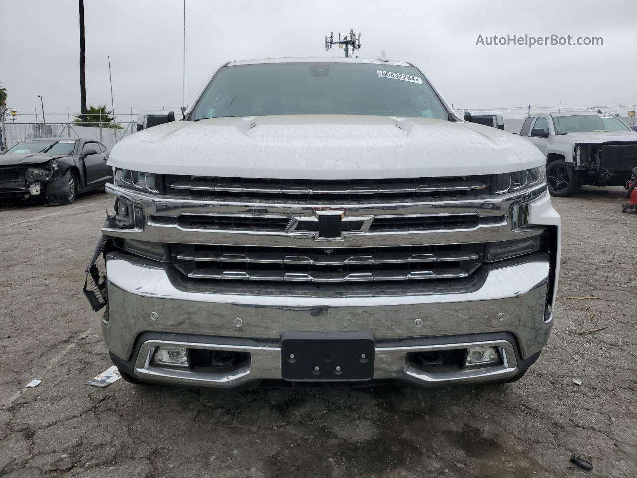 2019 Chevrolet Silverado K1500 Ltz White vin: 1GCUYGEL6KZ165748